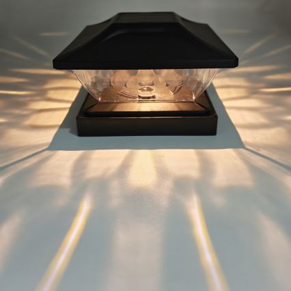 Luminaire solaire LED TOYA LED/4,5W/230V 3000/6500K 600 mAh IP44 noir