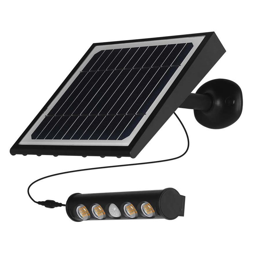 Luminaire solaire mural avec détecteur LED/8W/3,7V IP65 3000K