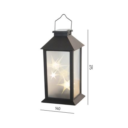 Luminaire solaire suspendu LED CANDELIO STAR LED/1xAA 2700K IP44 200 mAh