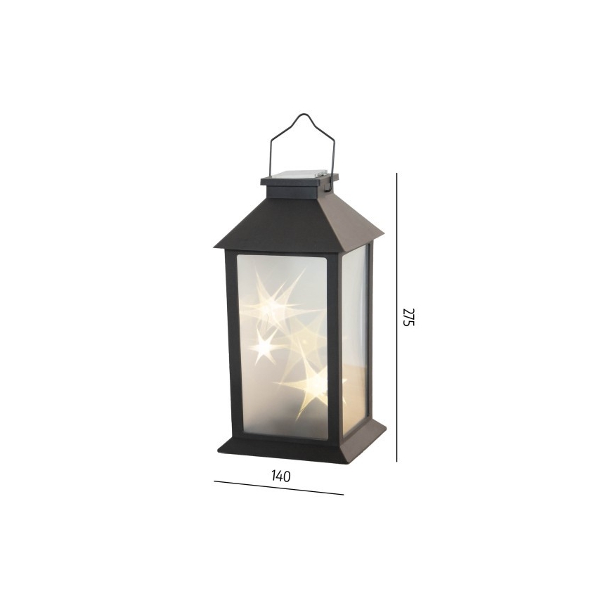 Luminaire solaire suspendu LED CANDELIO STAR LED/1xAA 2700K IP44 200 mAh