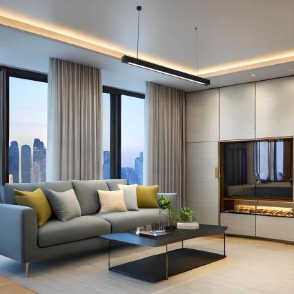 Deckenleuchte an Kabel LUNGO T8 1xG13/18W/230V schwarz