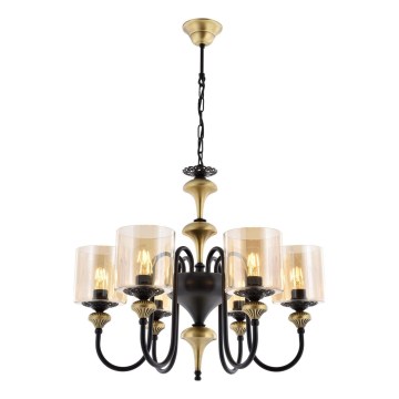 Lustre à chaîne BUSAN 6xE27/40W/230V doré