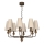 Lustre à chaîne GRENADA 8xE14/15W/230V beige
