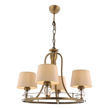 Lustre à chaîne NARA 4xE27/40W/230V, laiton