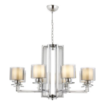 Lustre à chaîne VARANA 8xE27/40W/230V chromé brillant