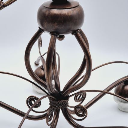 Lustre avec chaîne RETRO II 5xE27/60W/230V