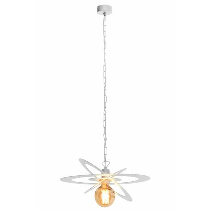 Lustre avec chaîne STAR 1xE27/15W/230V blanc
