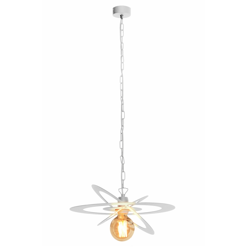 Lustre avec chaîne STAR 1xE27/15W/230V blanc