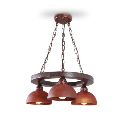 Lustre avec chaîne VIRIONI 3xE27/60W/230V