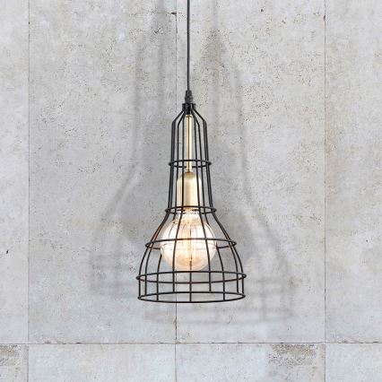 Lustre avec fil LONG 1xE27/60W/230V