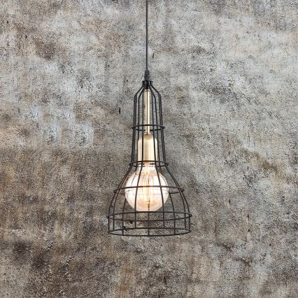 Lustre avec fil LONG 1xE27/60W/230V