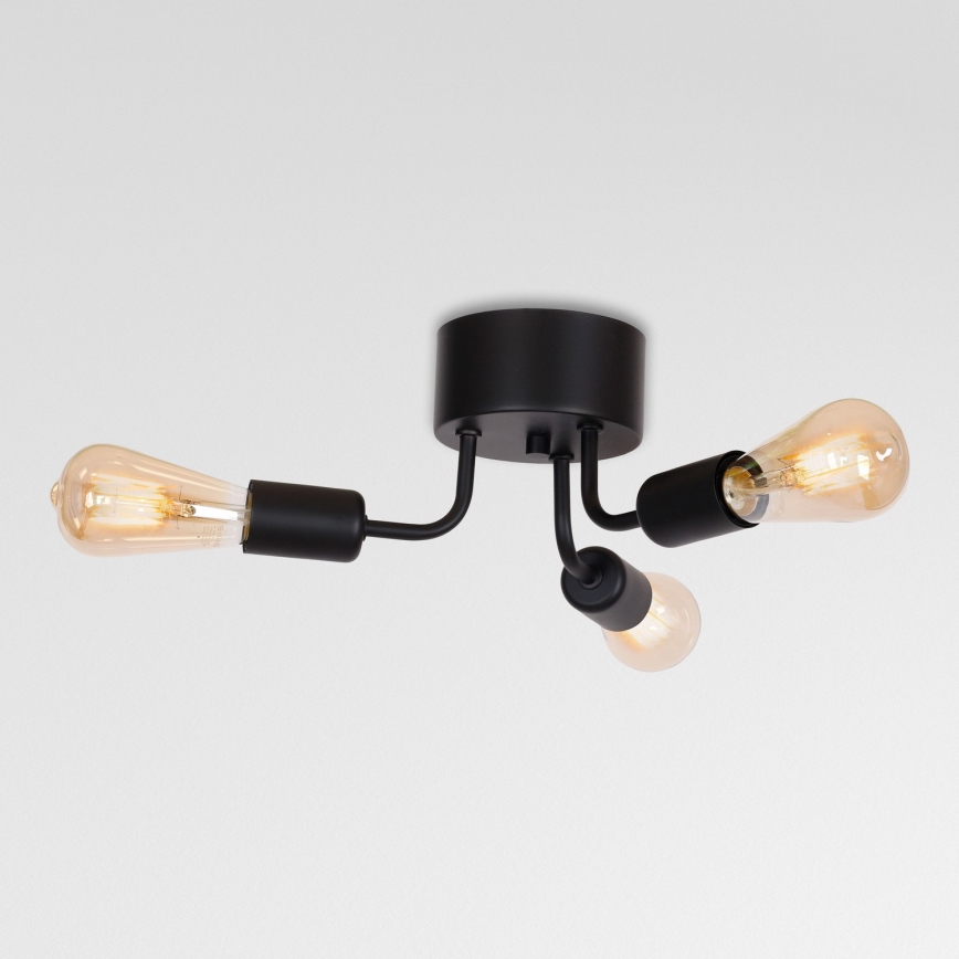 Lustre BRENDA 3xE27/60W/230V noir