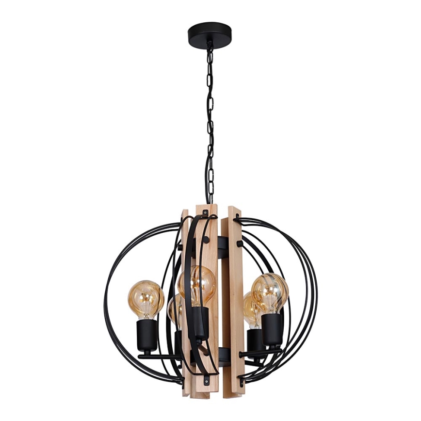 Lustre DALVIN 5xE27/60W/230V noir