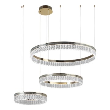 Lustre en cristal LED dimmable sur câble THALIA LED/120W/230V 3000-6000K + télécommande