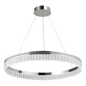 Lustre en cristal LED dimmable sur câble THALIA LED/55W/230V 3000-6000K Ø 80 cm + télécommande