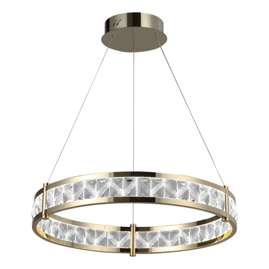 Lustre en cristal LED dimmable suspendu sur câble ENRIQUE LED/55W//230V 3000-6000K Ø 80 cm + télécommande