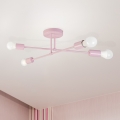 Lustre en saillie CAMBRIDGE 4xE27/15W/230V rose