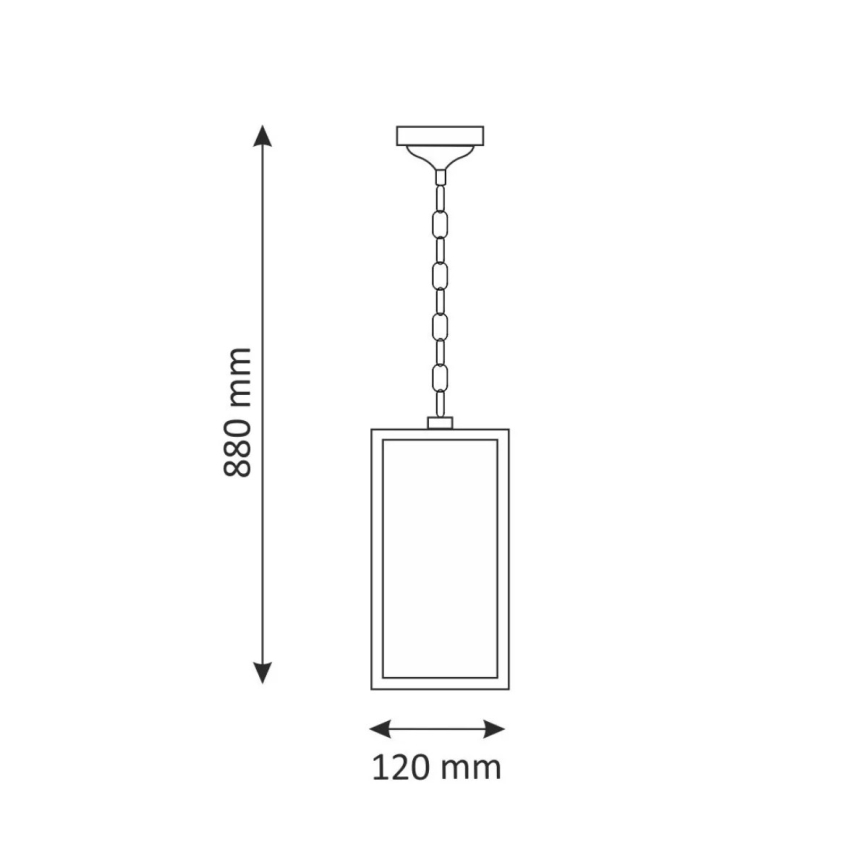 Lustre extérieur MALMO 1xE27/15W/230V noir IP44