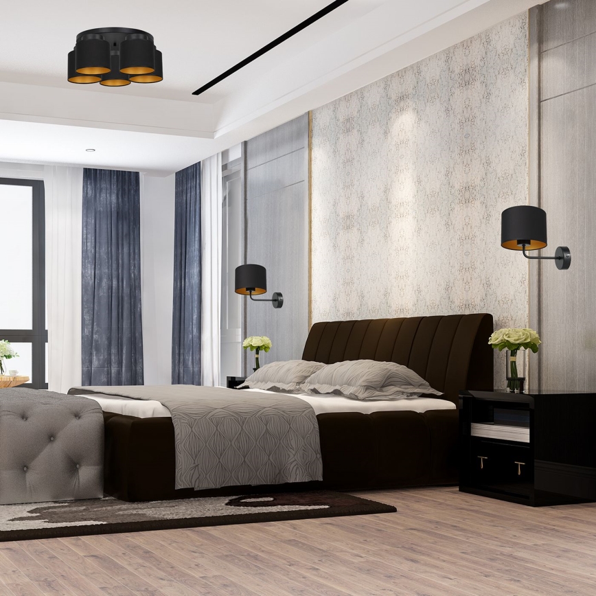 Lustre FRODI 5xE27/60W/230V noir