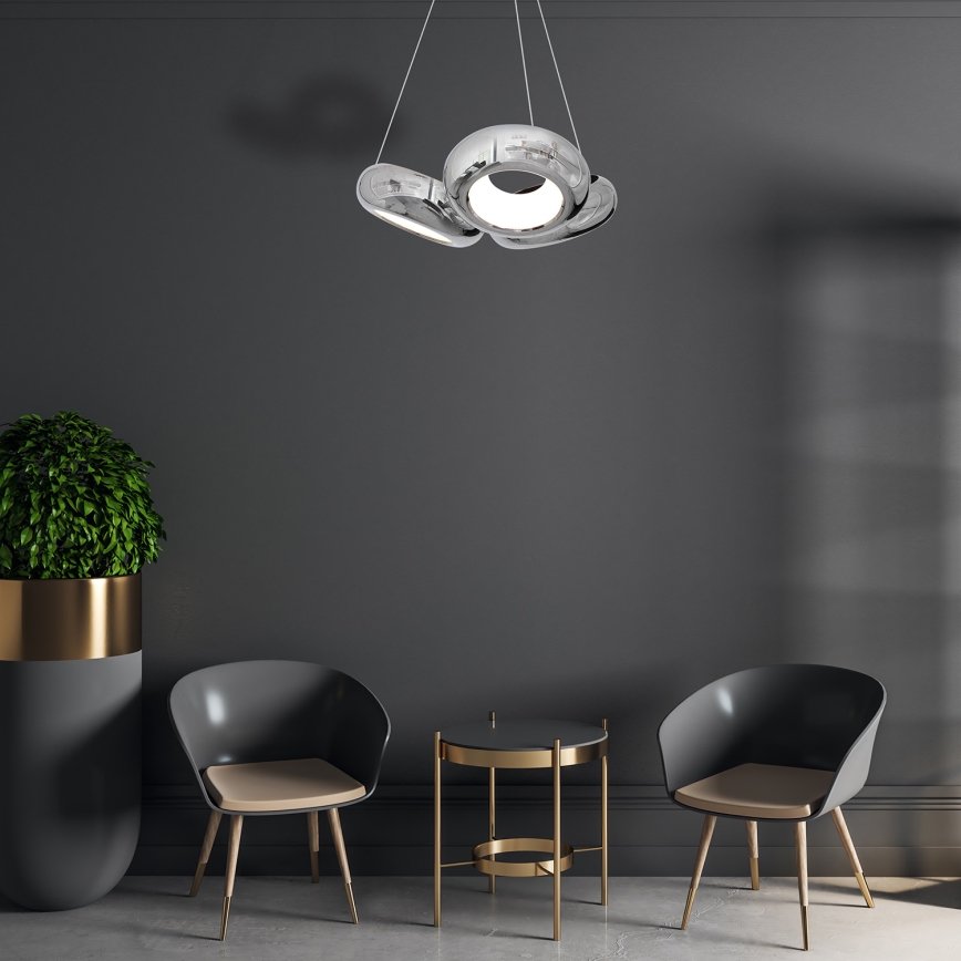 Lustre LED avec fil MERCURIO 3xLED/12W/230V