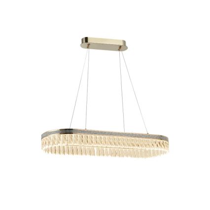 Lustre LED dimmable en cristal suspendu sur câble THALIA LED/50W/230V 3000-6000K + télécommande