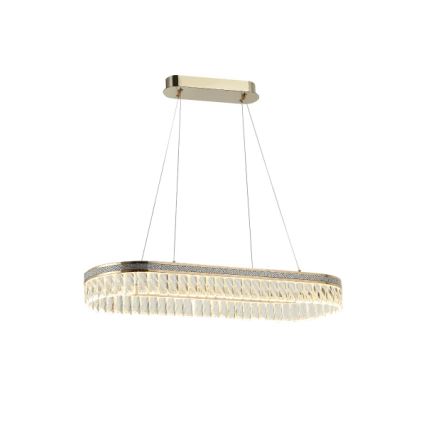 Lustre LED dimmable en cristal suspendu sur câble THALIA LED/50W/230V 3000-6000K + télécommande