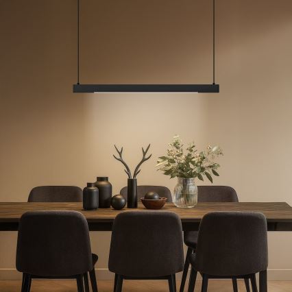 Lustre LED LINEA sur câble, 36 W, 230 V, 3000/4000/5700 K, IRC 90, noir