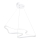 Lustre LED sur câble ARTISAN LED/36W/230V 6500K blanc