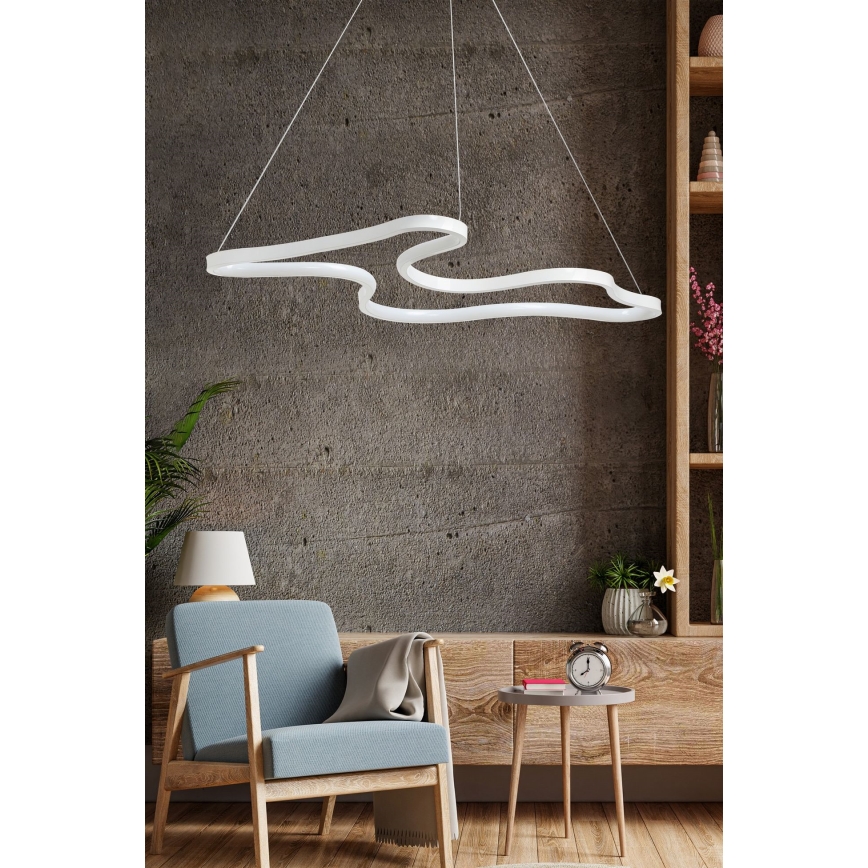 Lustre LED sur câble ARTISAN LED/36W/230V 6500K blanc