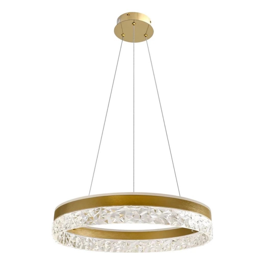 Lustre LED sur câble FROZI LED/32W/230V Ø 50 cm doré