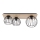 Lustre monté en surface CYBER 3xE27/60W/230V bois/noir