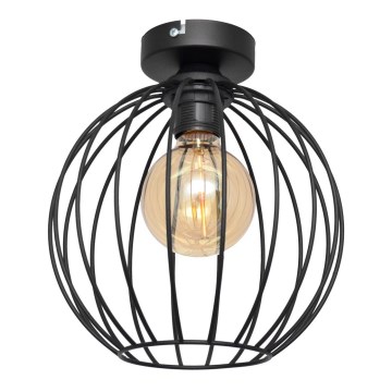 Lustre monté en surface MERCURE 1xE27/15W/230V d. 24 cm noir