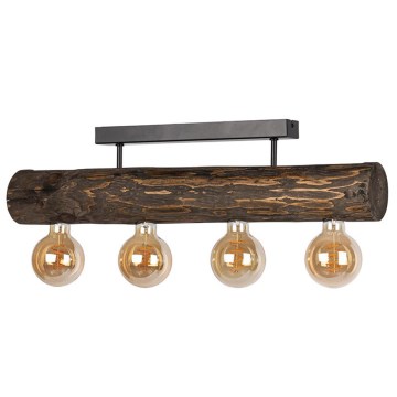 Lustre monté en surface TRABO 4xE27/60W/230V pin - certifié FSC
