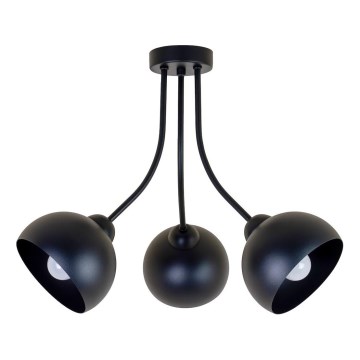 Lustre plafonnier QUEEN 3xE27/15W/230V noir