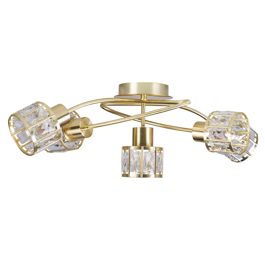 Lustre plafonnier ZAHARA 5xE27/10W/230V doré