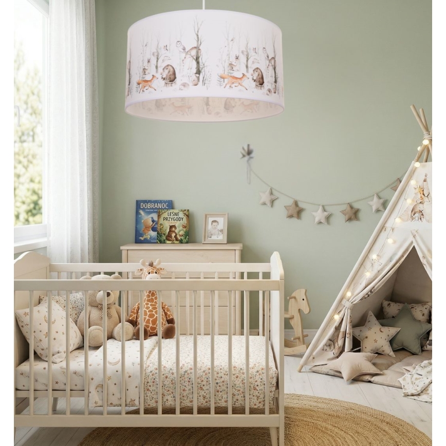 Lustre pour chambre d'enfant KIDS ROOM 1x E27/60W/230V, Ø 40 cm — motif animaux