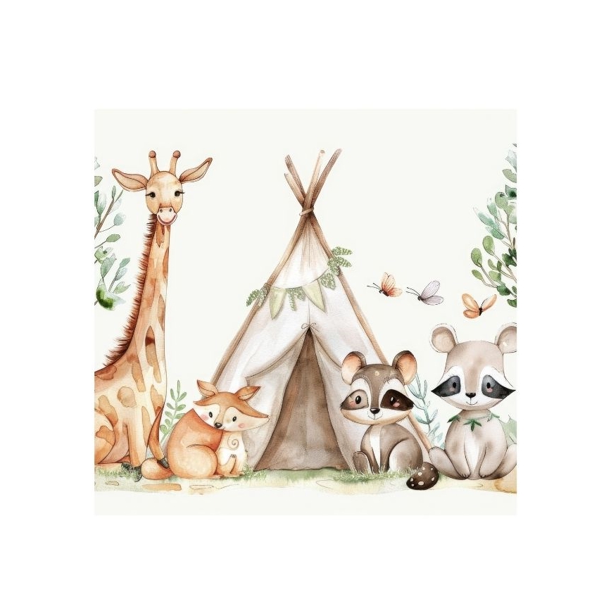 Lustre pour chambre d'enfant KIDS ROOM 1xE27/60W/230V, Ø 40 cm, motifs animaux