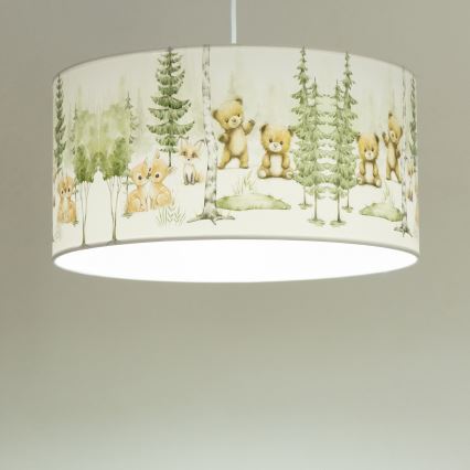 Lustre pour chambre d'enfant KIDS ROOM 1xE27/60W/230V Ø 40 cm, motifs d'animaux