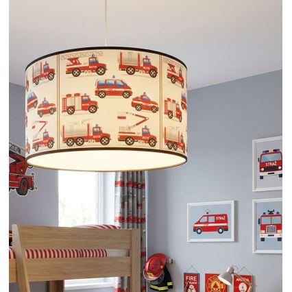 Lustre pour chambre d'enfant KIDS ROOM 1xE27/60W/230V Ø 40 cm — Pompiers