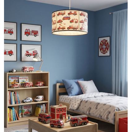 Lustre pour chambre d'enfant KIDS ROOM 1xE27/60W/230V Ø 40 cm — Pompiers