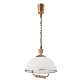 Lustre réglable RAMONA 1xE27/60W/230V marron/blanc/chêne