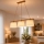 Lustre sur câble AIDA 3xE27/15W/230V, Ø 25 cm, chêne/crème