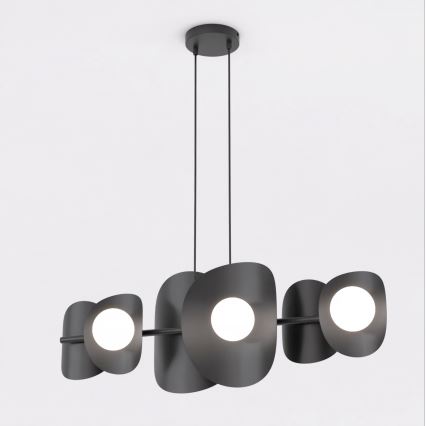 Lustre sur câble ELEMENTI 6xG9/8W/230V noir