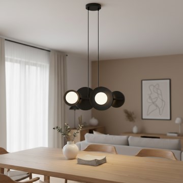 Lustre sur câble MODÈLE 4xG9/8W/230V noir
