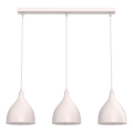 Lustre sur câble NOAK CLASSIC 3xE27/15W/230V crème