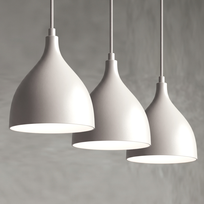 Lustre sur câble NOAK CLASSIC 3xE27/15W/230V crème