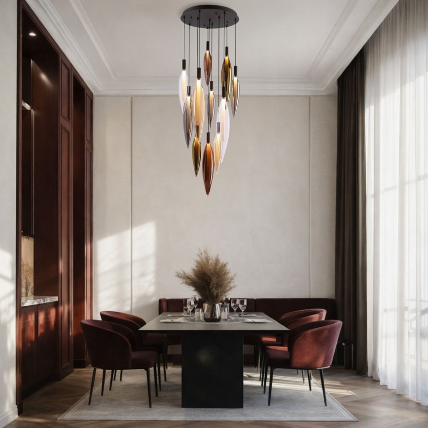 Lustre sur câble NORDIC 11xG9/5W/230V noir
