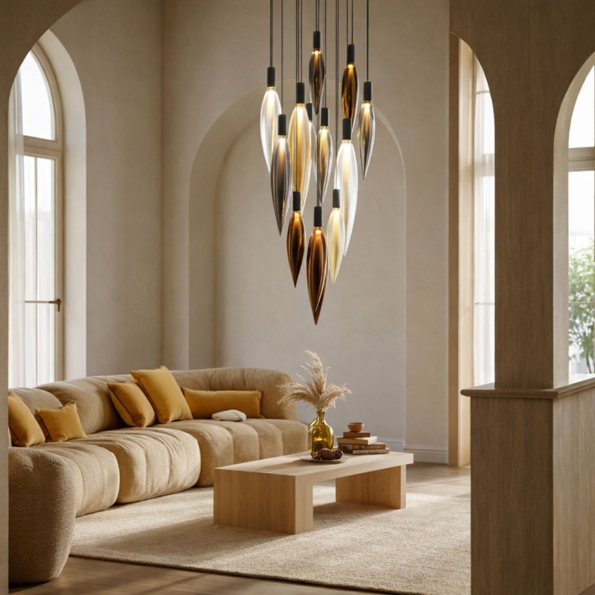 Lustre sur câble NORDIC 11xG9/5W/230V noir