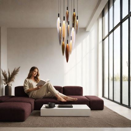 Lustre sur câble NORDIC 11xG9/5W/230V noir