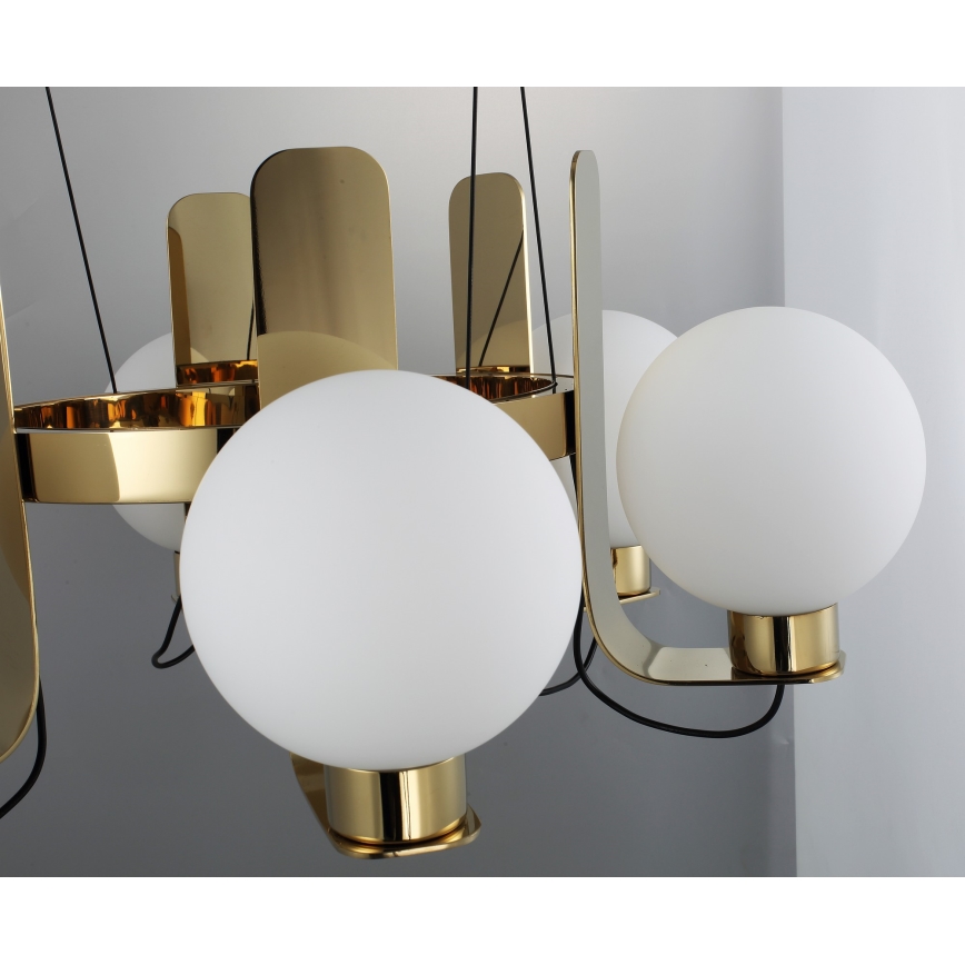 Lustre sur câble REGGIO 6xE27/40W/230V doré